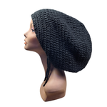Black Drawstring Loc Tam