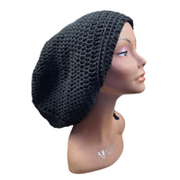 Black Drawstring Loc Tam