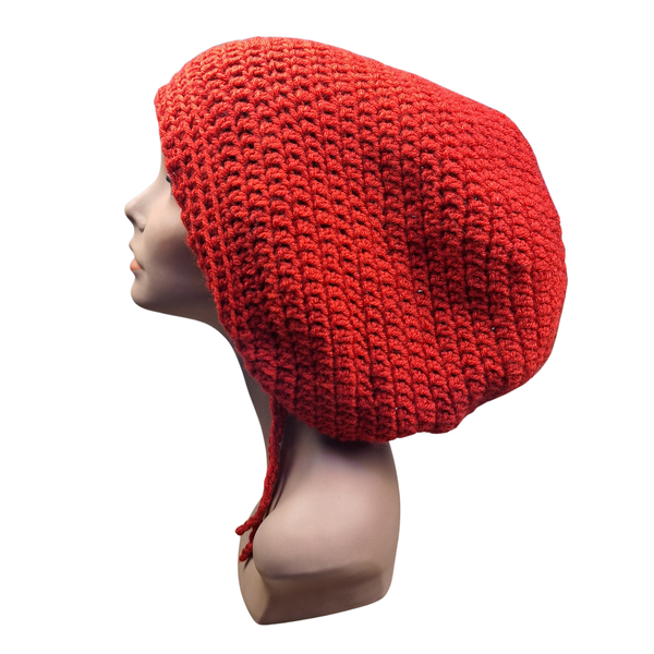Red Drawstring Loc Tam