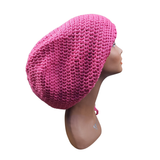 Hot Rose Pink Drawstring Loc Tam