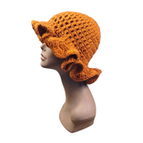 Pumpkin Orange Ruffle Hat