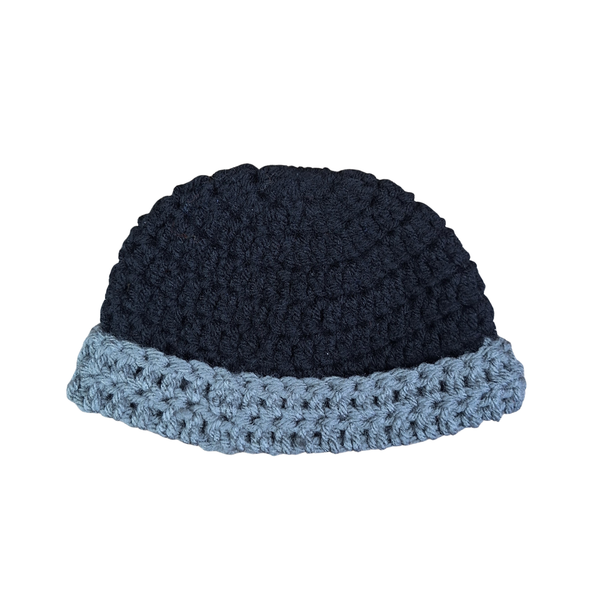 Black & Gray Baby Beanie