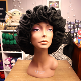 Black Ruffle Hat