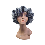 Charcoal Gray Ruffle Hat