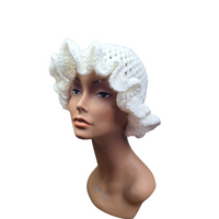 White Mist Ruffle Hat