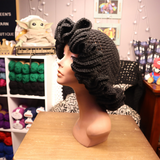 Black Ruffle Hat