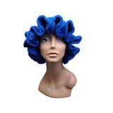 Royal Blue Ruffle Hat