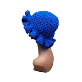 Royal Blue Ruffle Hat