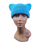 Turquoise Blue Cat Ear Hat