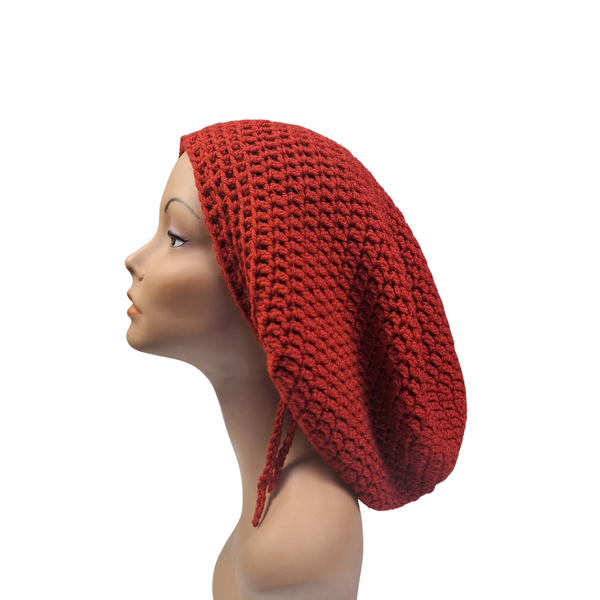 Ruby Red Drawstring Loc Tam