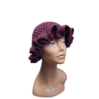 Plumberry Purple Ruffle Hat