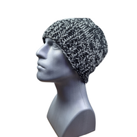Gray & Black Marled Beanie