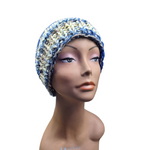 Blue Camo Knit Beanie