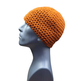 Pumpkin Orange Crochet Beanie