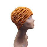 Pumpkin Orange Crochet Beanie