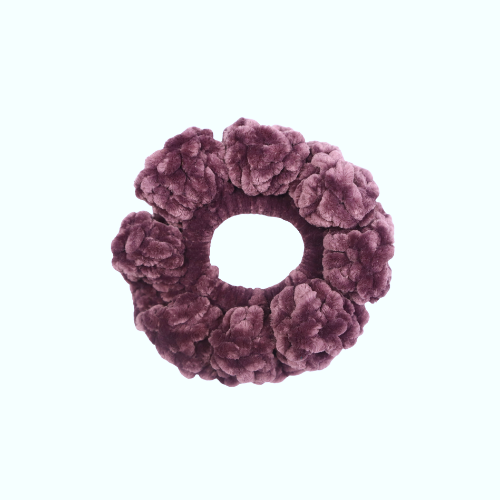 Purple Velvet Scrunchie