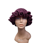 Plumberry Purple Ruffle Hat