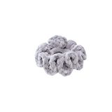 Silver Gray Velvet Scrunchie