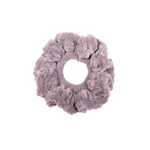 Silver Gray Velvet Scrunchie