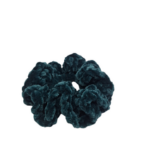 Teal Green Velvet Scrunchie